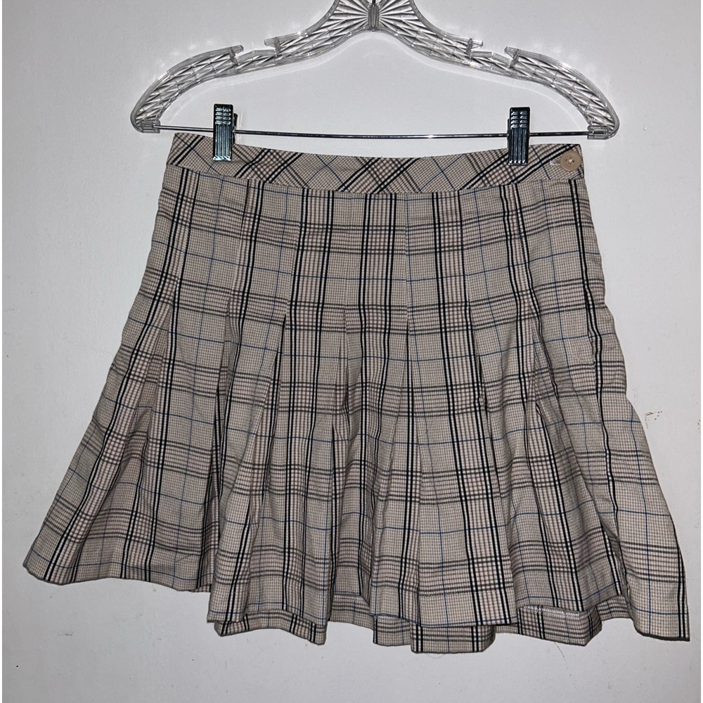 Full Tilt Zip Up Plaid Skirt